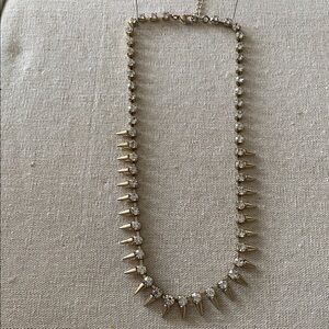 EUC Punk Gothic Spiked Rhinestone Necklace